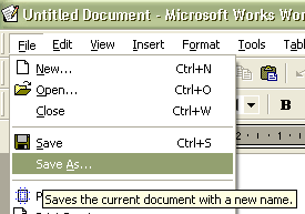 File menu --> Save As